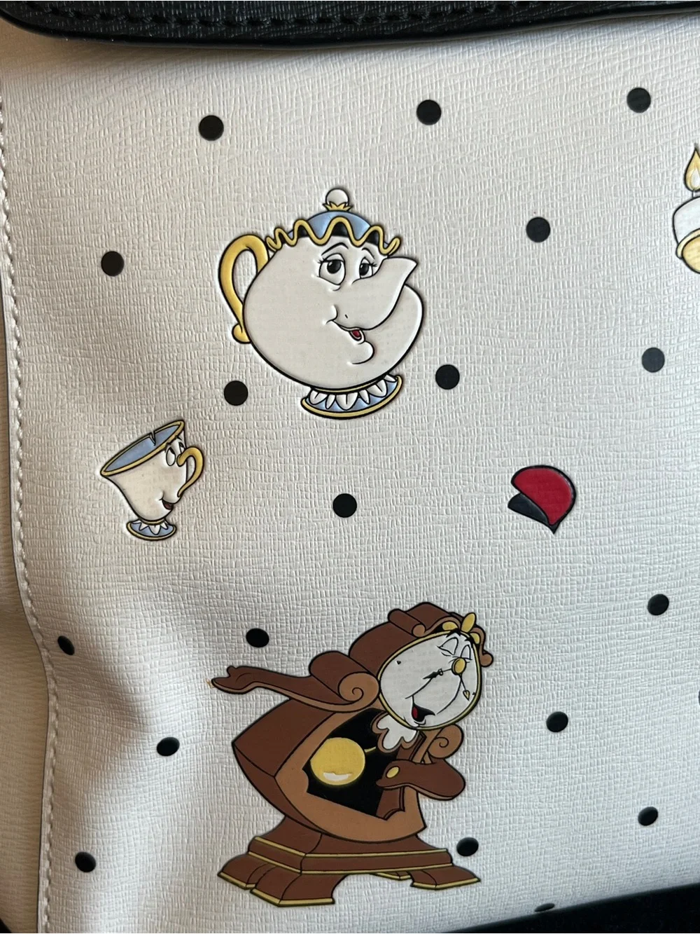 Kate Spade X Disney Beauty and the Beast Medium Leather Flap Backpack Bag